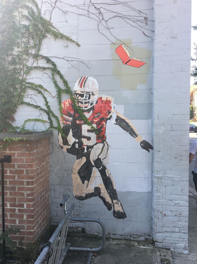 mural in Columbus by artist unknown. Tagged: sports