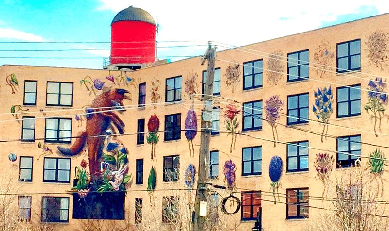 mural in Chicago by artist Collin van der Sluijs.