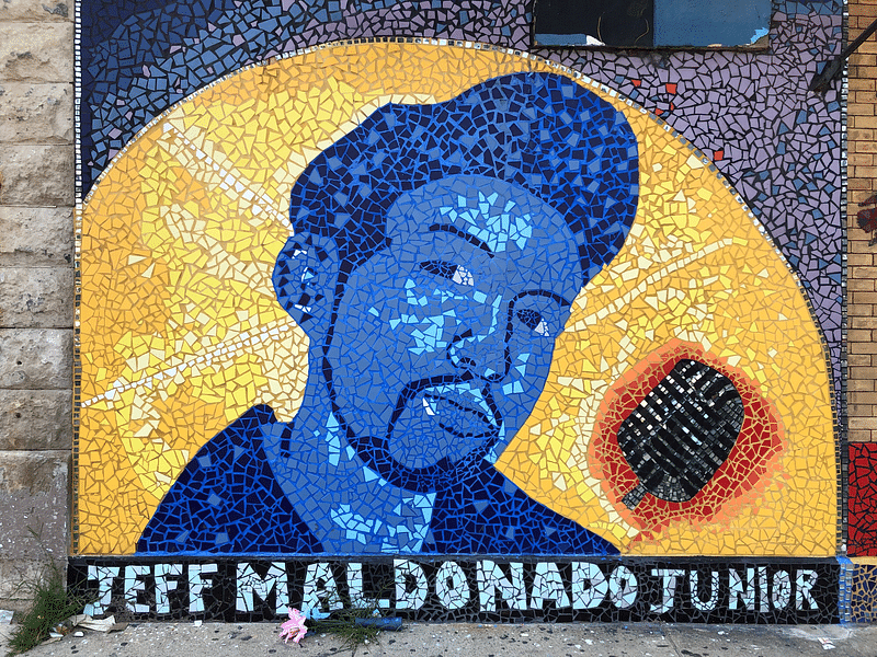 mural in Chicago by artist unknown. Tagged: Jeff Maldonado Junior