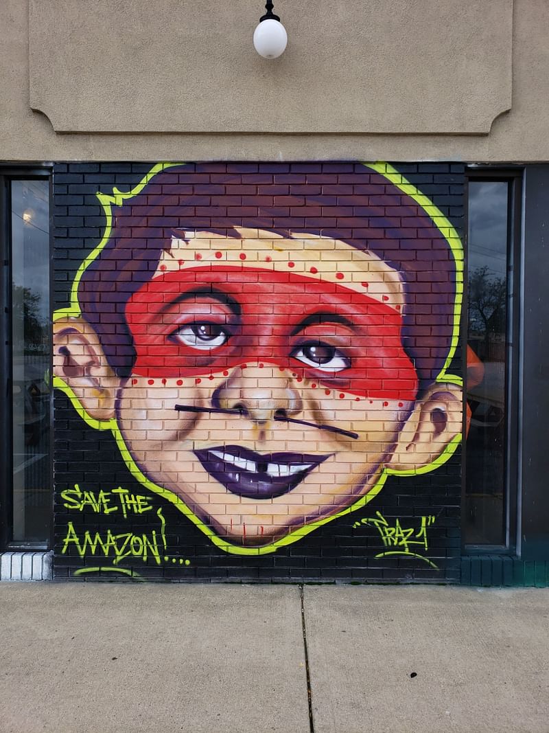 mural in Hammond by artist unknown.