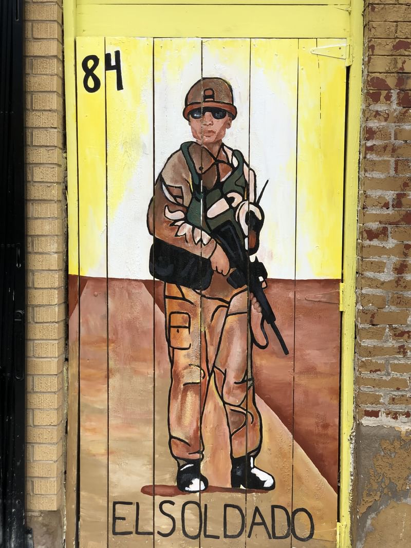 mural in Chicago by artist unknown. Tagged: Loteria