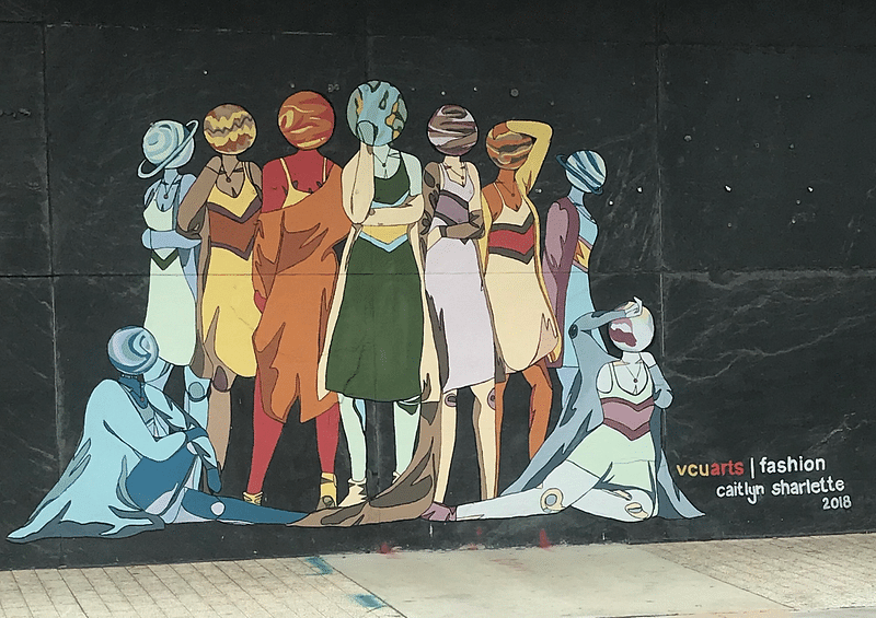 mural in Richmond by artist unknown.
