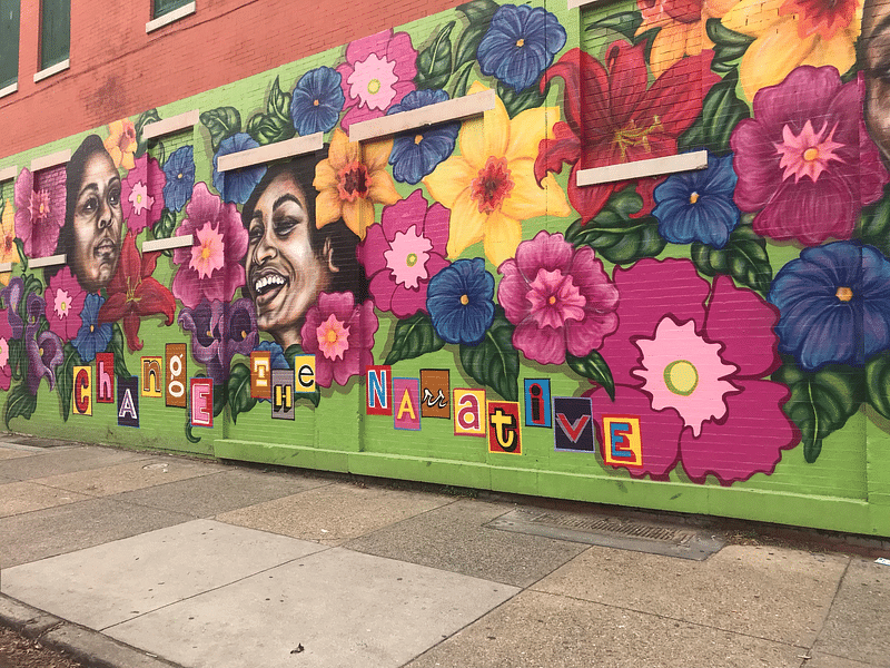 mural in Richmond by artist unknown.