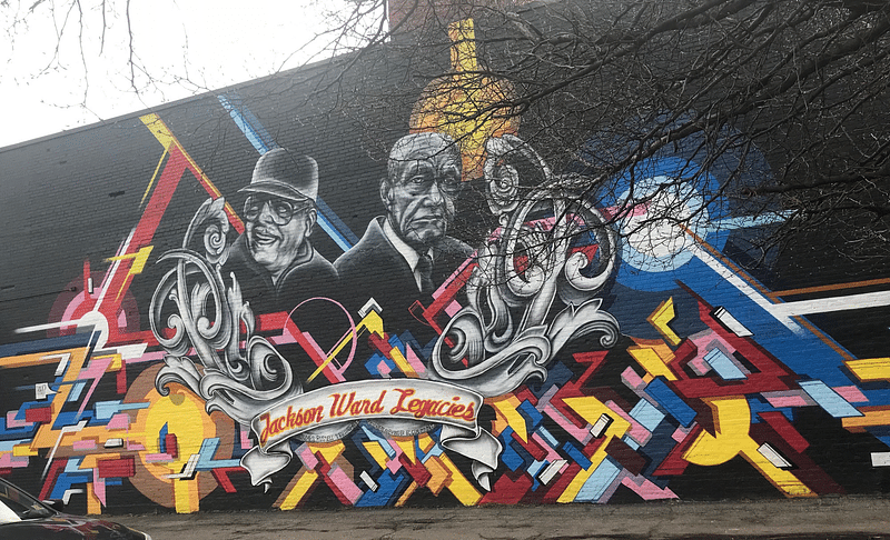 mural in Richmond by artist unknown.