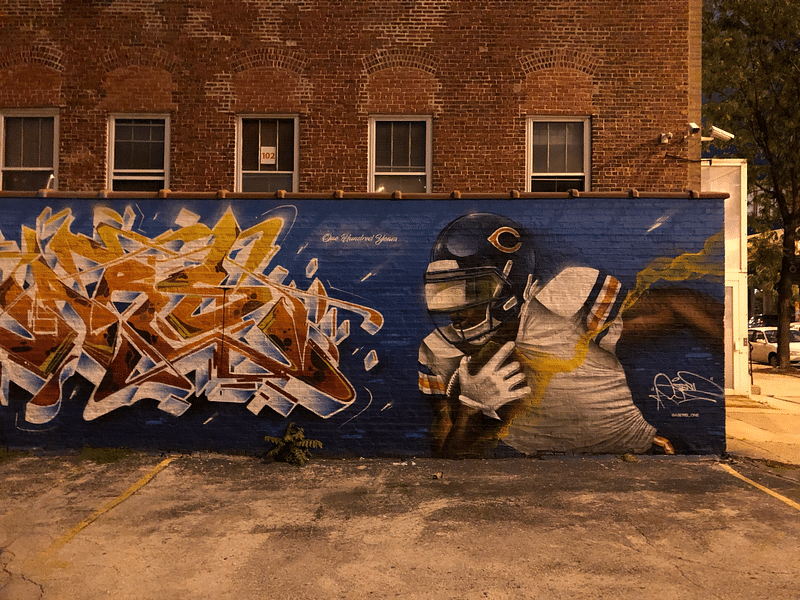 mural in Chicago by artist Asend.