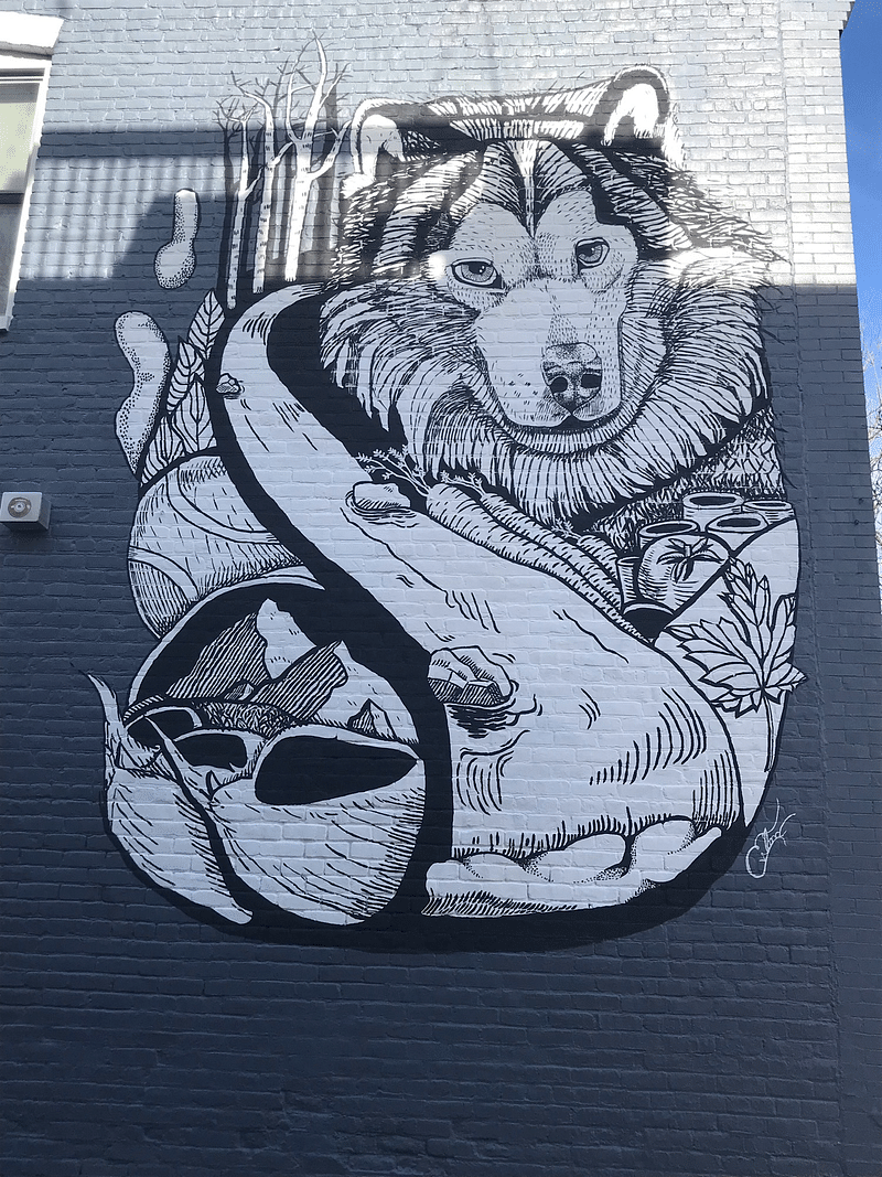 mural in Richmond by artist Jacob Eveland.