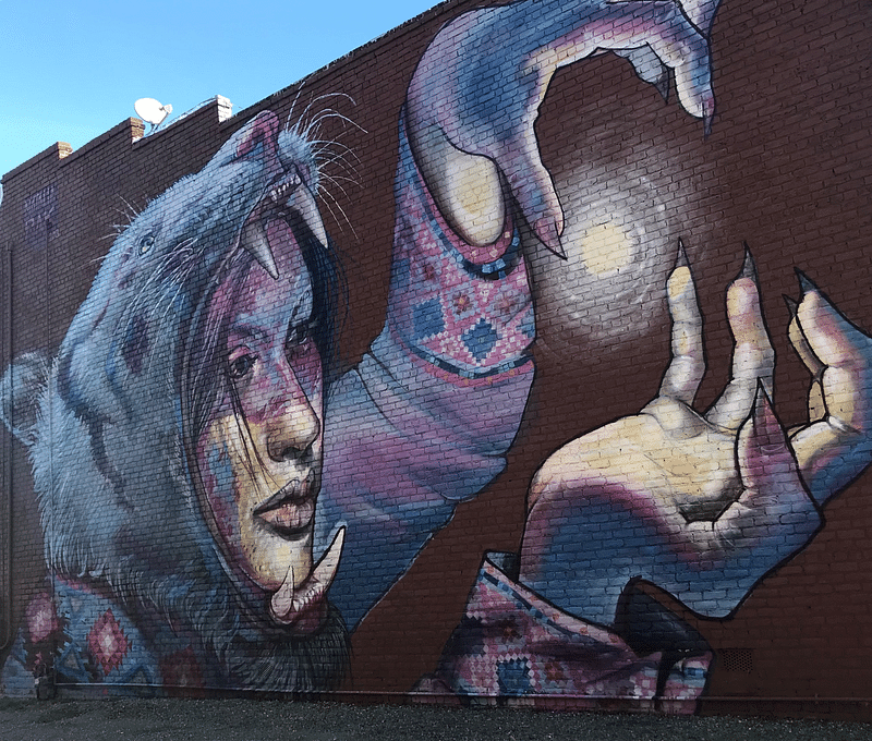 mural in Richmond by artist Natalia Rak.