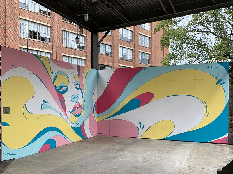 mural in Atlanta by artist Sanithna Phansavanh.