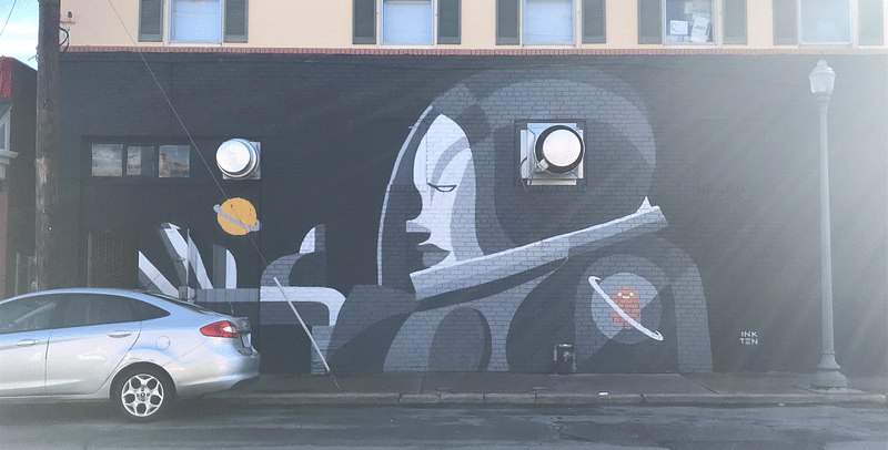 mural in Richmond by artist Ink10.
