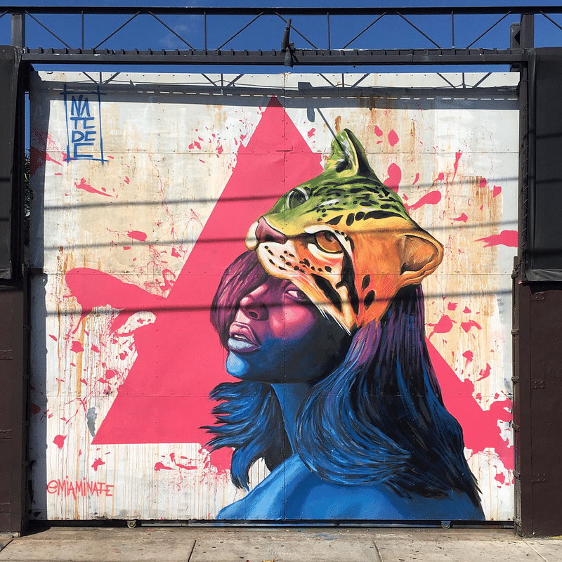 mural in Miami by artist Nate Dee.