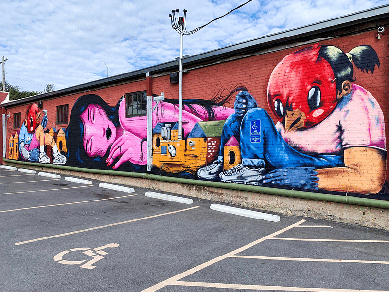 mural in Kansas City by artist Sentrock.
