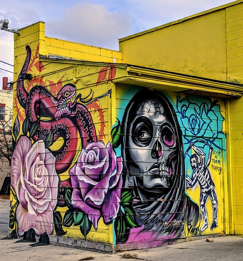 mural in Milwaukee by artist unknown.
