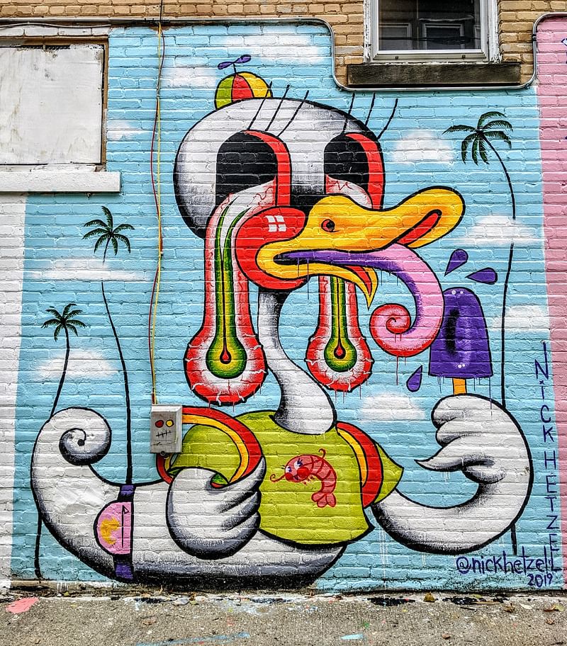 mural in Milwaukee by artist Nick Hetzel.