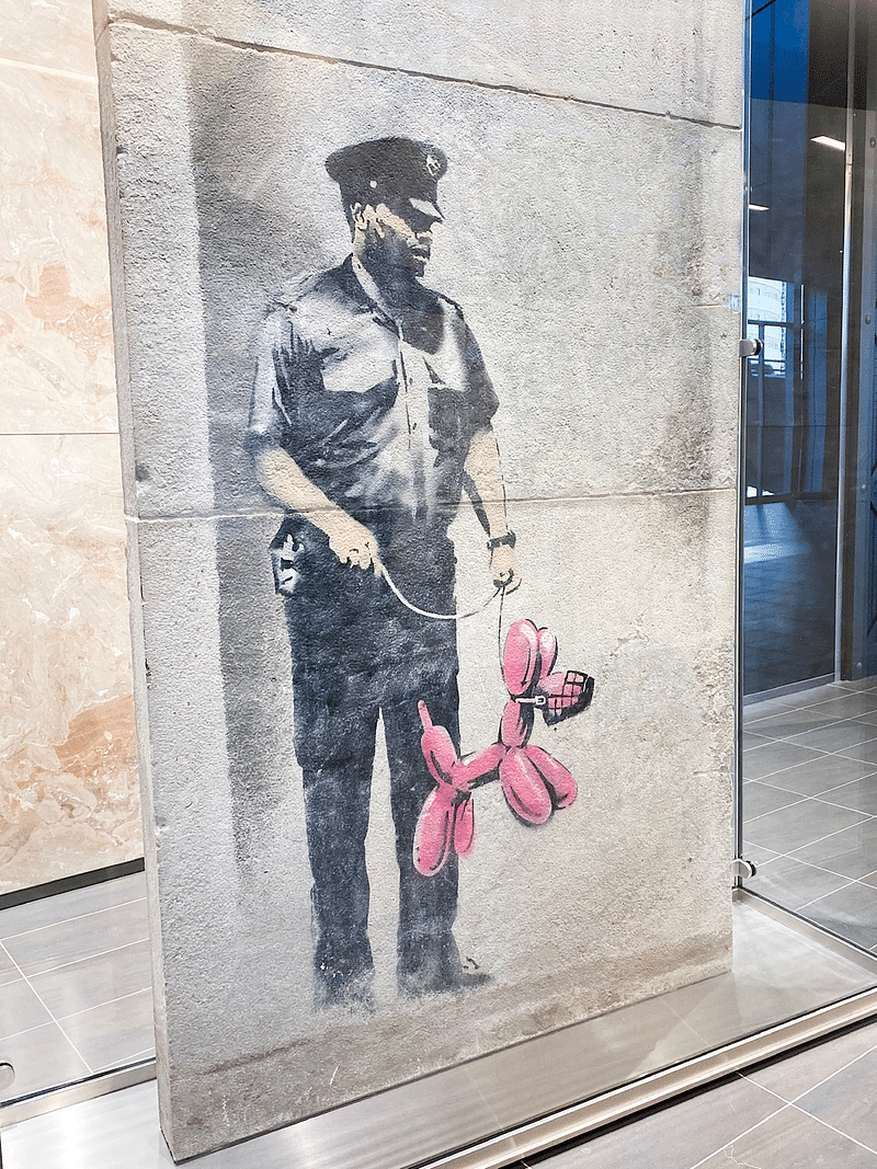 mural in Toronto by artist Banksy.