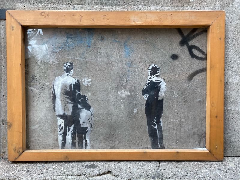 mural in Toronto by artist Banksy.