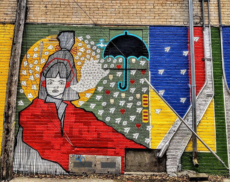 mural in Milwaukee by artist unknown.