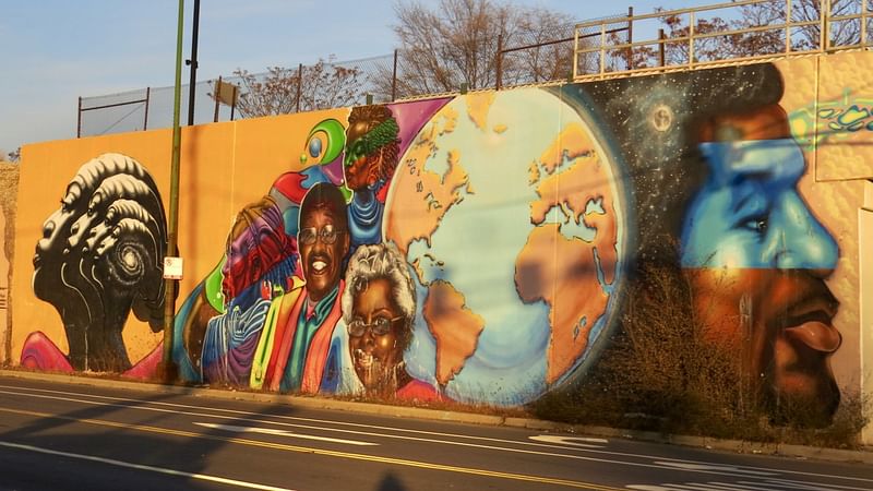 mural in Chicago by artist Rahmaan Statik.