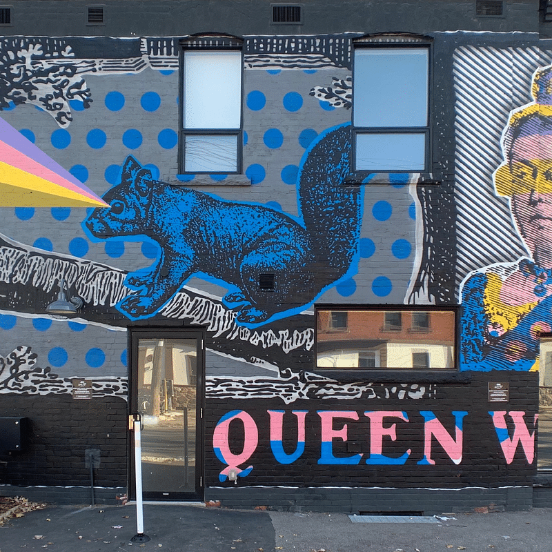mural in Toronto by artist Denial.