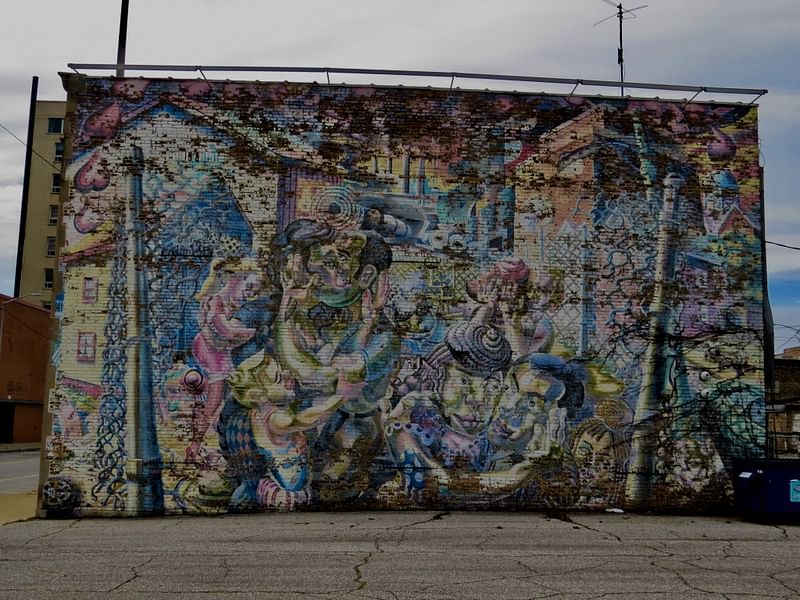 mural in Hammond by artist unknown.