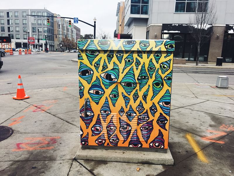 mural in Columbus by artist Katie Golonka.