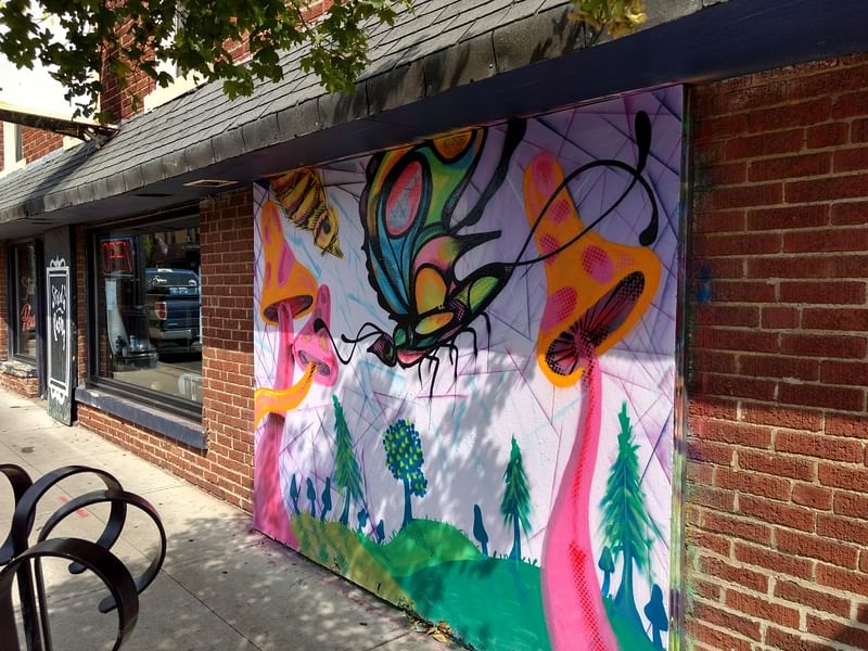 mural in Columbus by artist unknown.