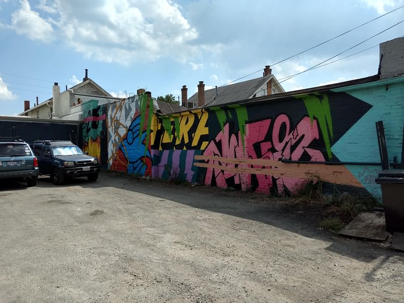 mural in Columbus by artist unknown.