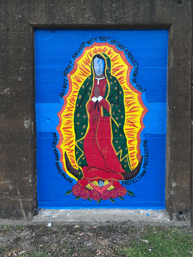 mural in Oak Park by artist unknown.