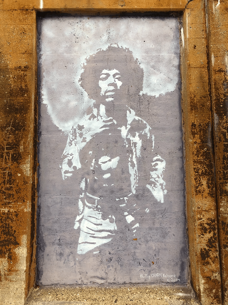 mural in Oak Park by artist unknown.
