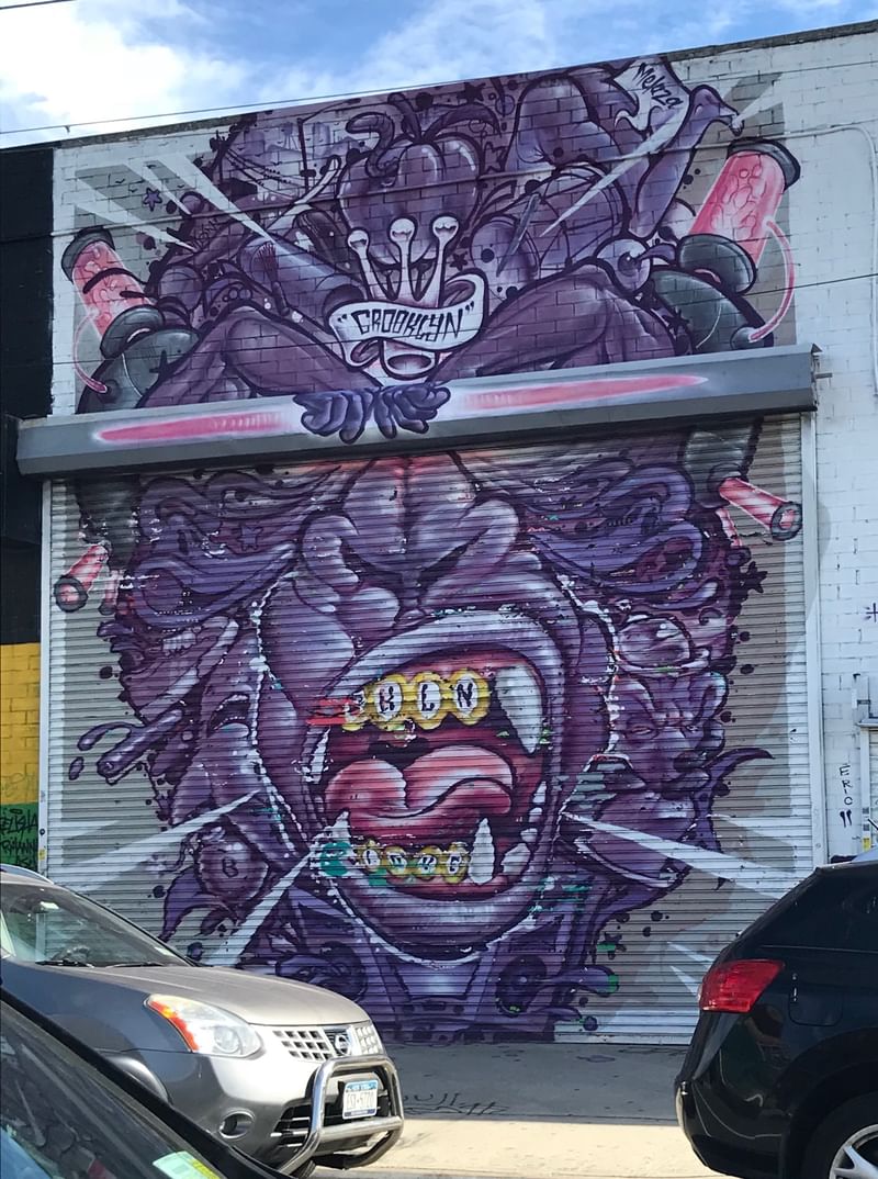 mural in Brooklyn by artist Ruben Ubiera.