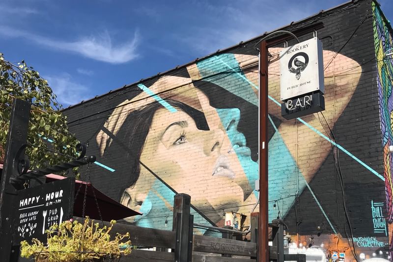 mural in Brooklyn by artist James Bullough.