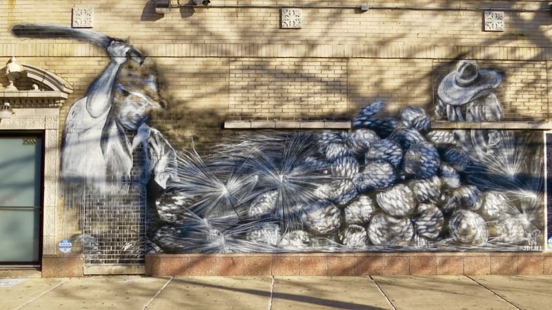 mural in Chicago by artist Juan De La Mora.