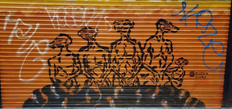 mural in London by artist unknown.