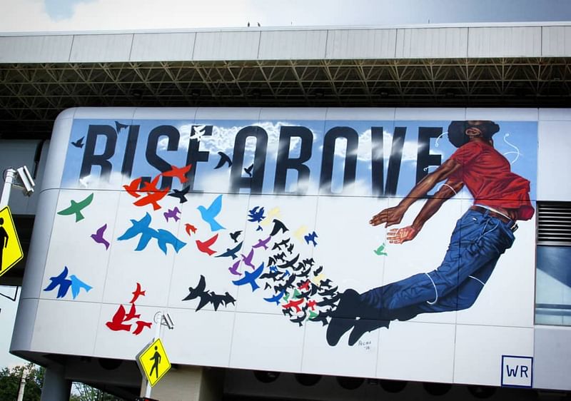 mural in Atlanta by artist Dr. Fahamu Pecou.