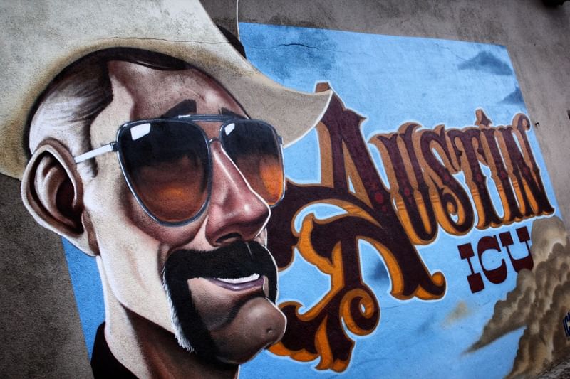 mural in Austin by artist unknown.