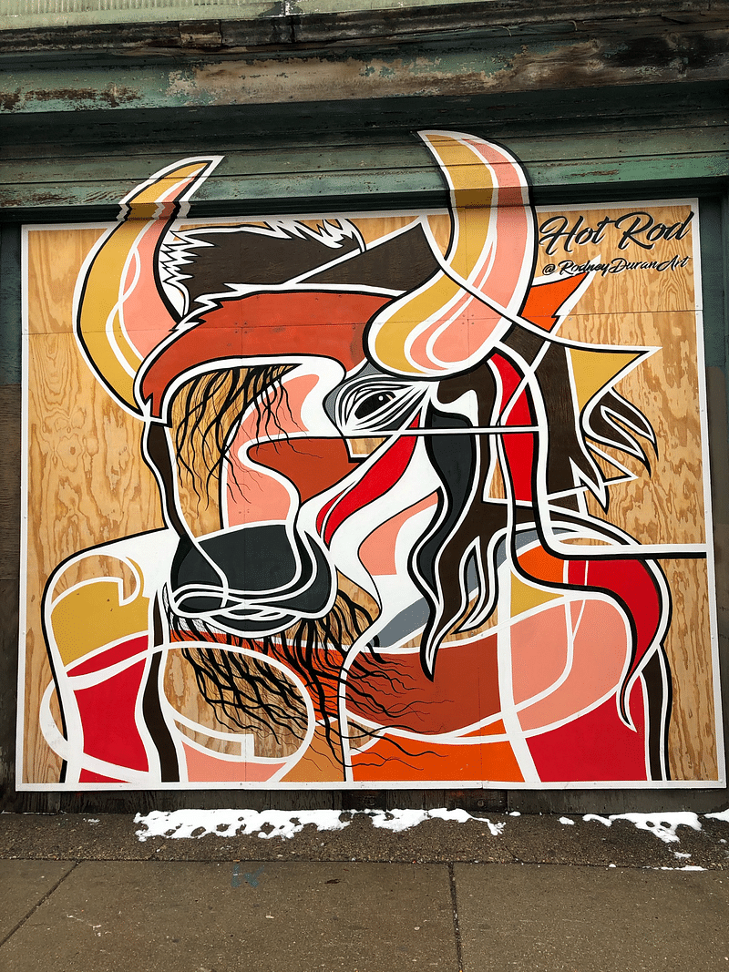 mural in Chicago by artist Rodney Duran.