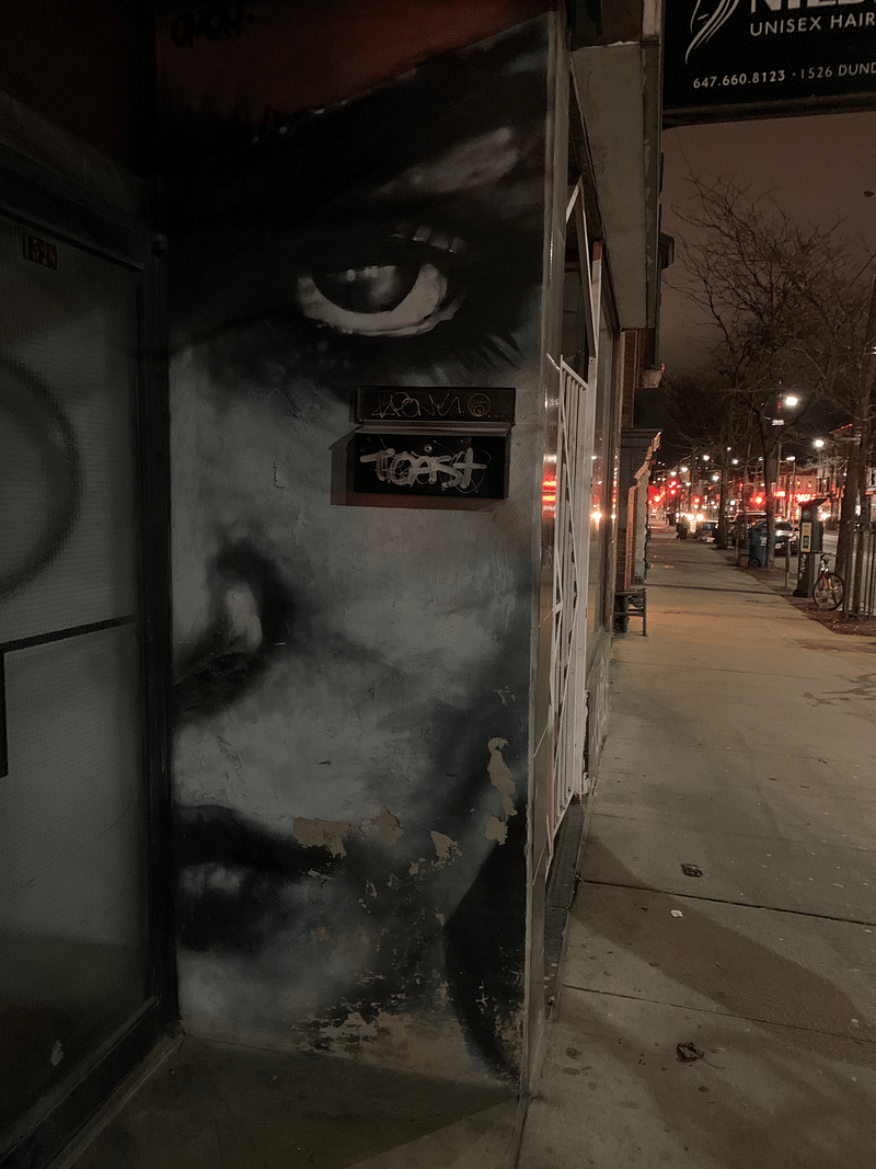 mural in Toronto by artist unknown.