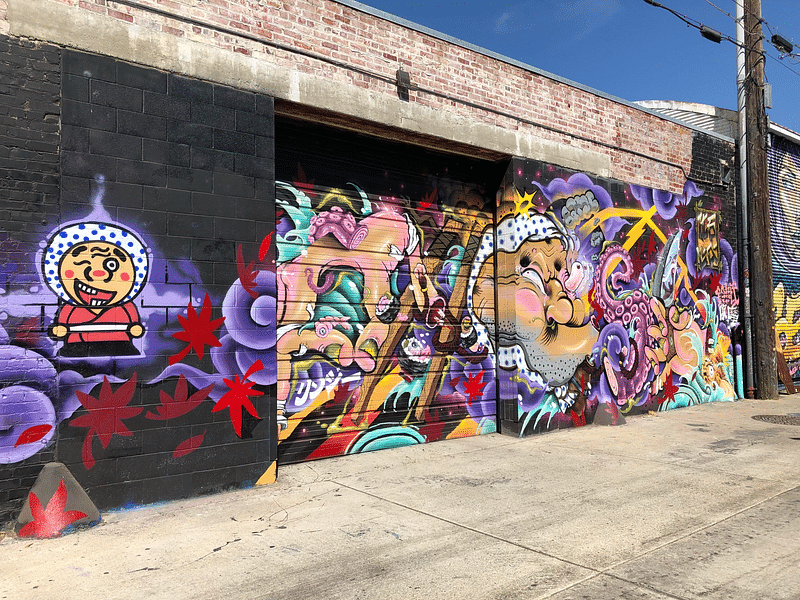 mural in Sacramento by artist unknown.