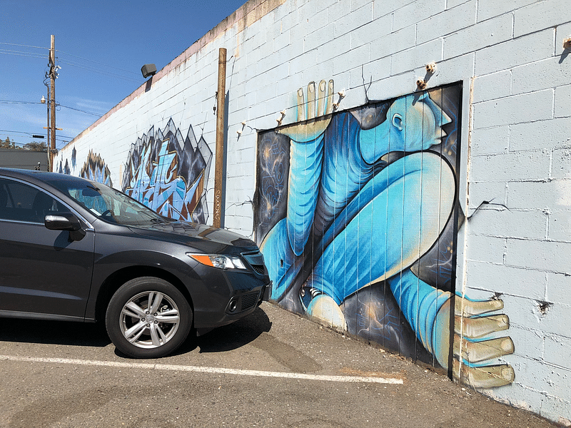 mural in Sacramento by artist unknown.