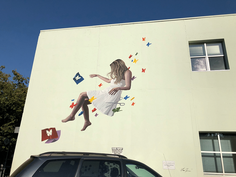 mural in Sacramento by artist Nate Frizzell.