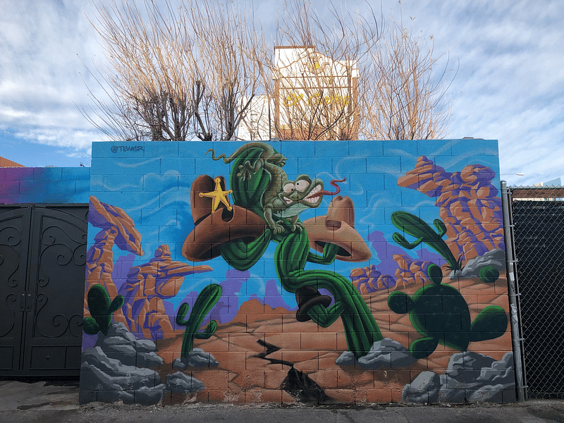 mural in Las Vegas by artist unknown.