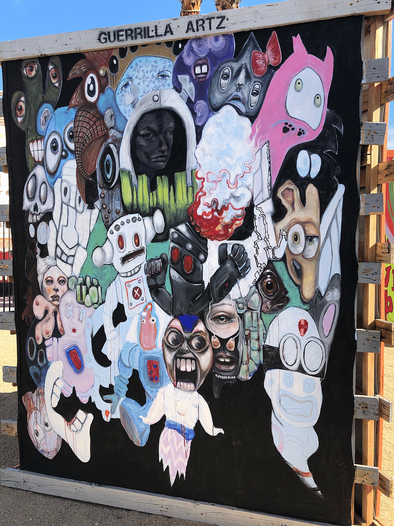 mural in Las Vegas by artist unknown.