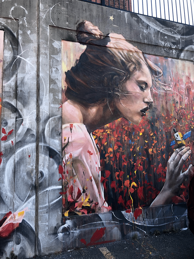 mural in Saint John by artist unknown.