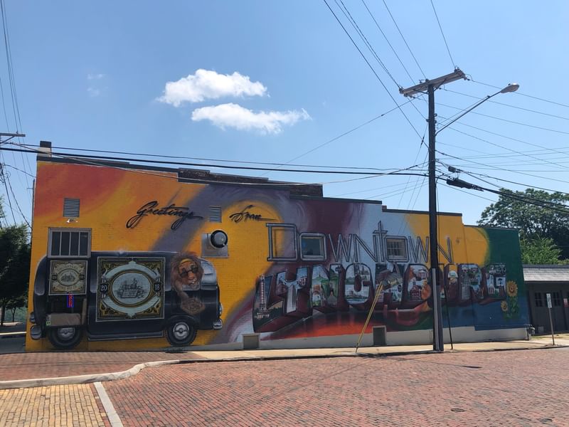 mural in Lynchburg by artist unknown.