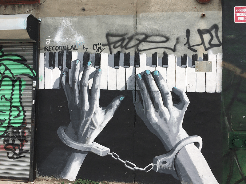 mural in Brooklyn by artist unknown.