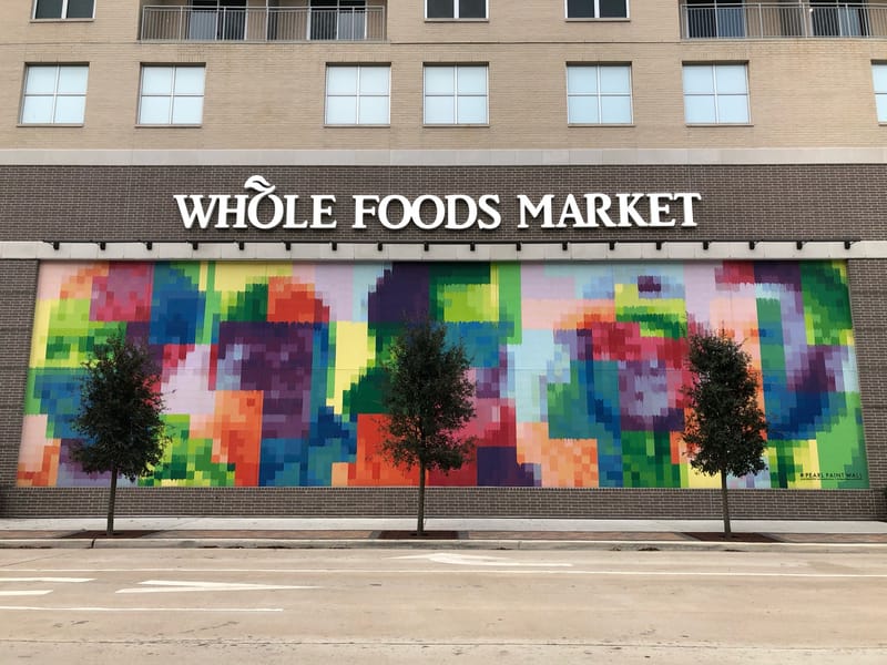 mural in Houston by artist Mr. D 1987.