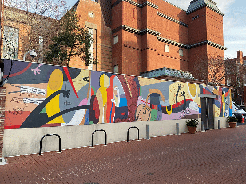 mural in Washington by artist Mike Guy.