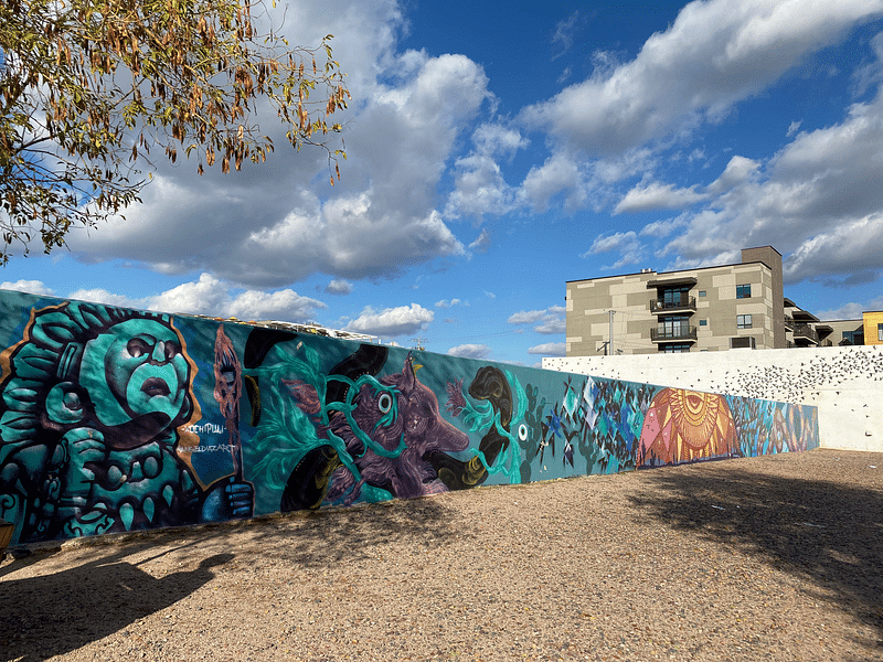 mural in Phoenix by artist Breeze.