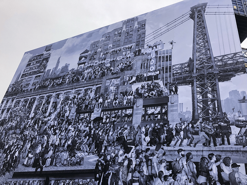 mural in Brooklyn by artist JR.