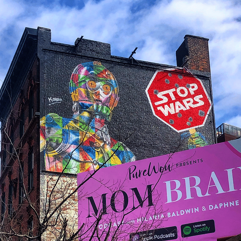 mural in New York by artist Eduardo Kobra.