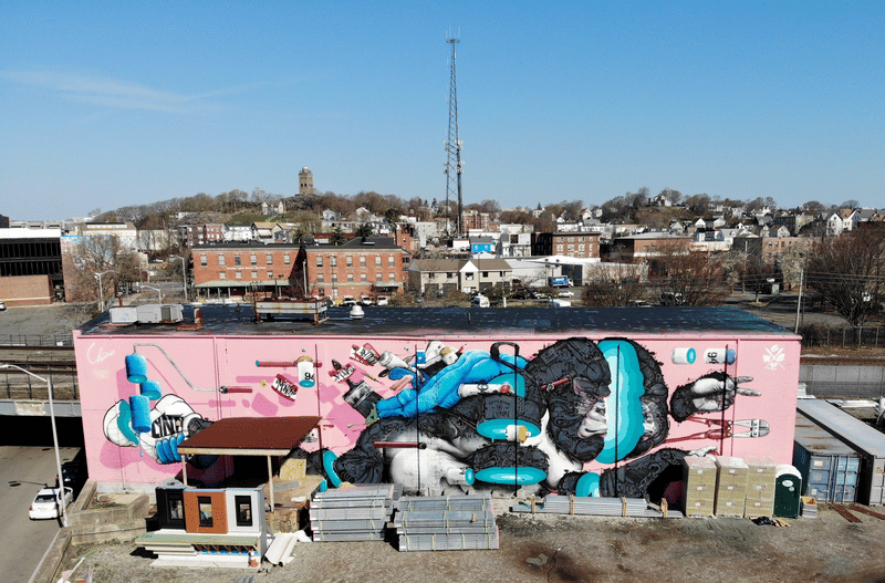 mural in Lynn by artist Ruben Ubiera.